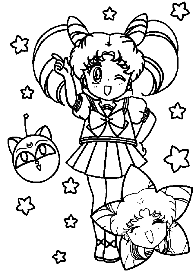 Cool Sailor Moon 34 Coloring Page