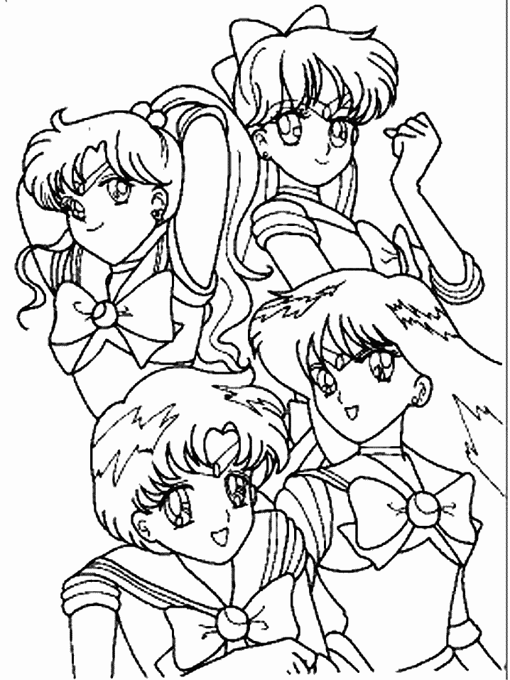 Sailor Moon 4 For Kids Coloring Page