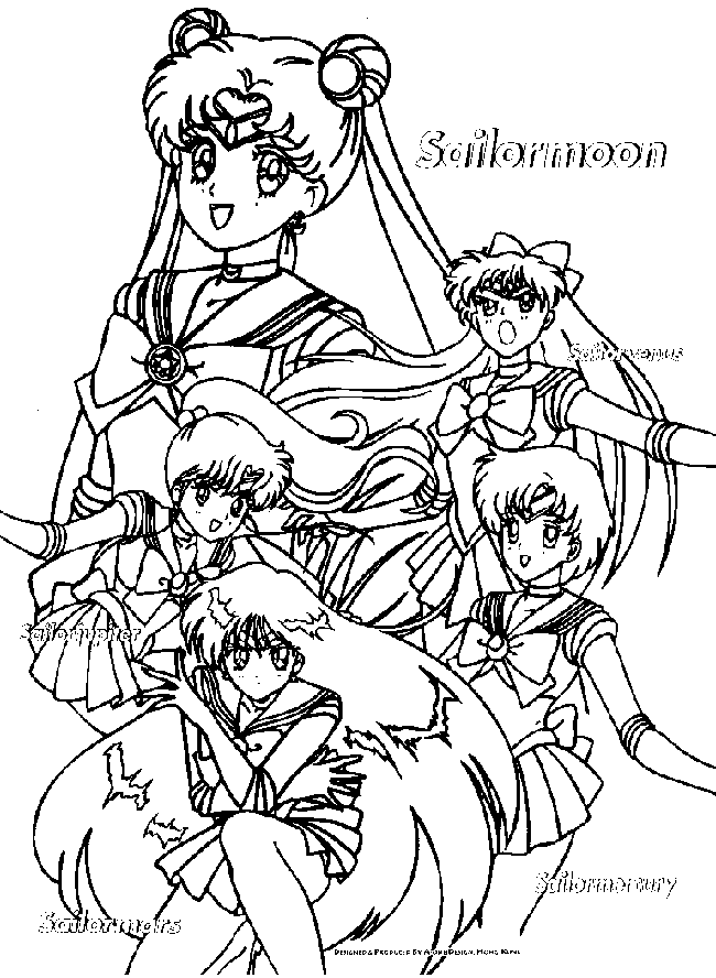 Cool Sailor Moon 6 Coloring Page