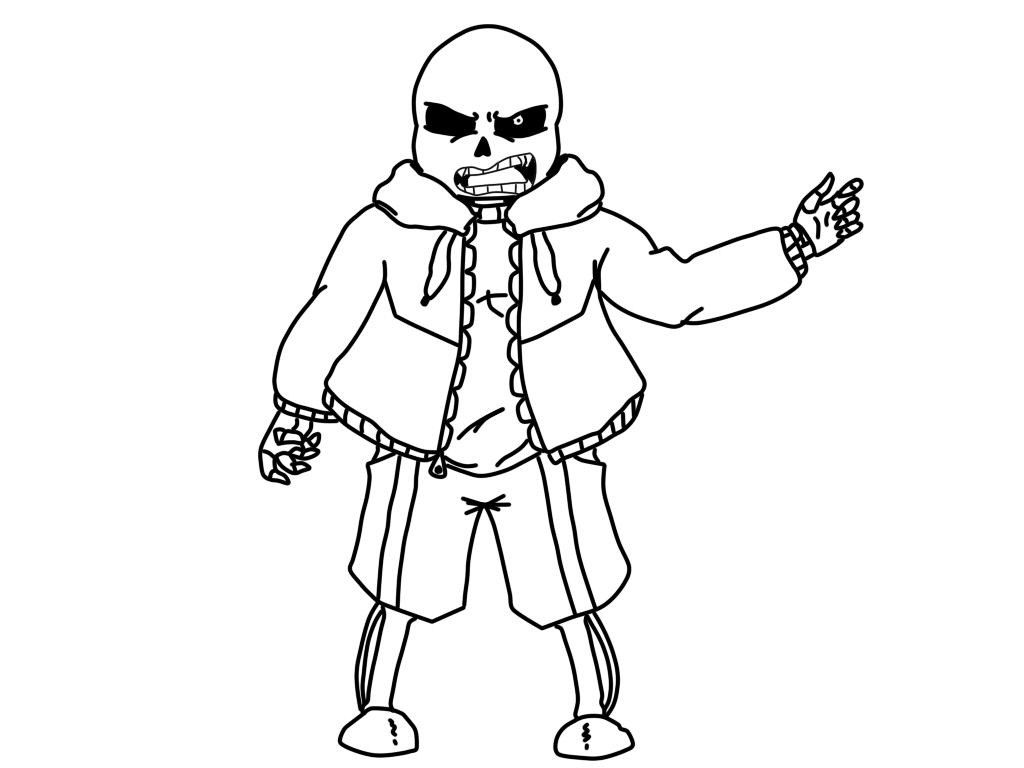 Sans 11 For Kids Coloring Page