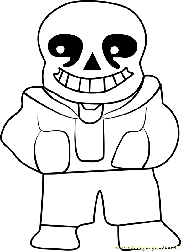 Sans 3 For Kids Coloring Page