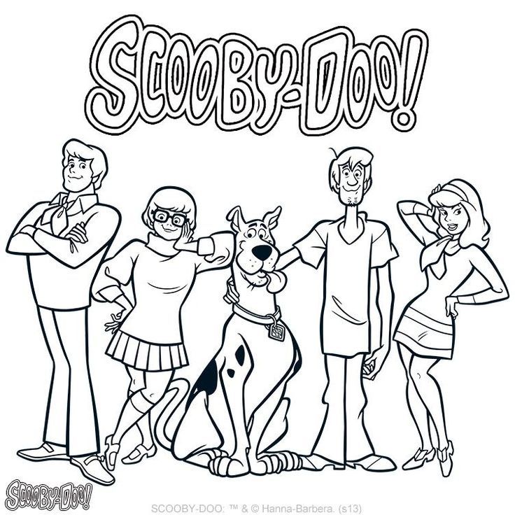 Cool Scooby Doo 13 Coloring Page