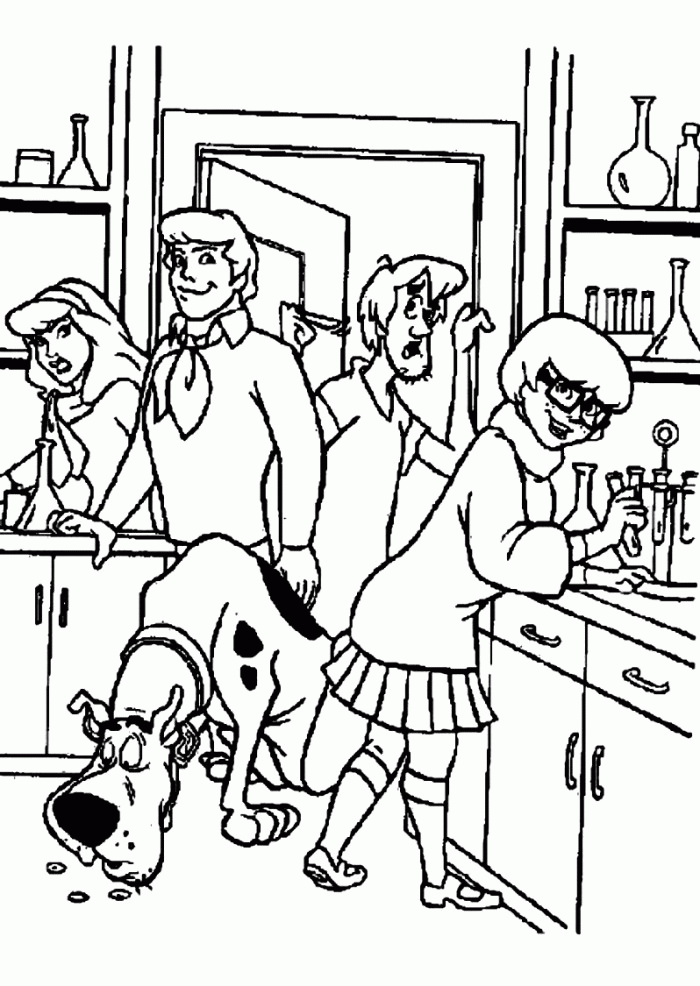 Scooby Doo 3 For Kids Coloring Page