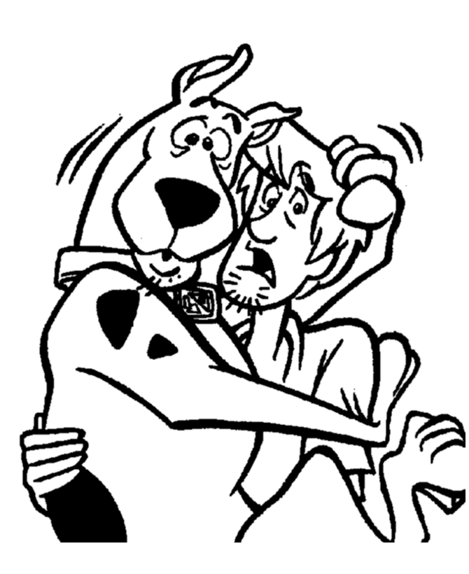 Scooby Doo 6 Cool Coloring Page
