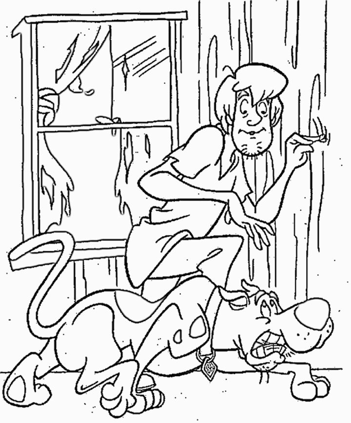 Scooby Doo 8 Cool Coloring Page