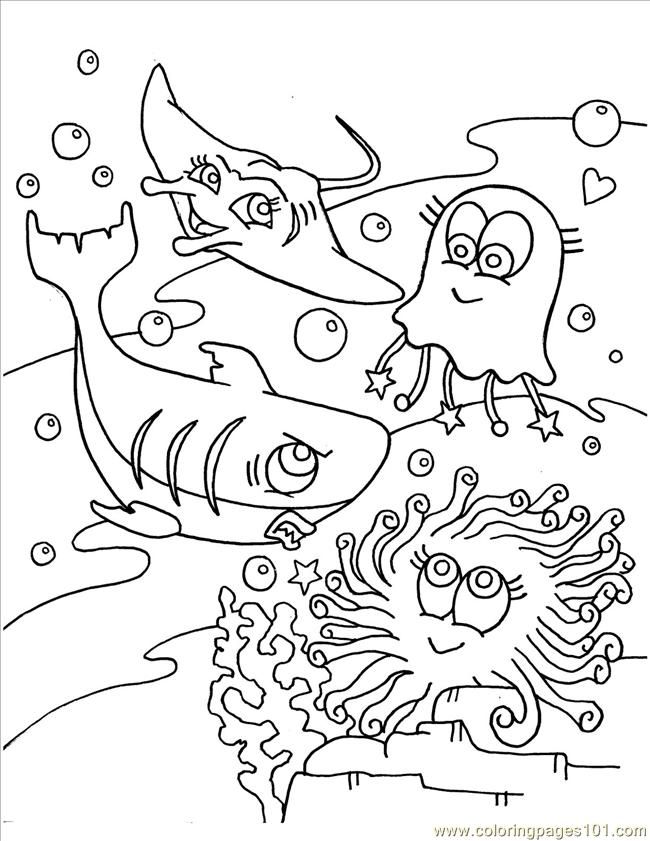Sea Animal 13 For Kids Coloring Page
