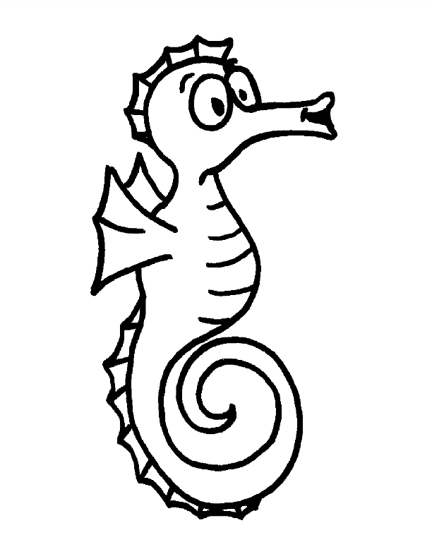 Cool Sea Life 2 Coloring Page
