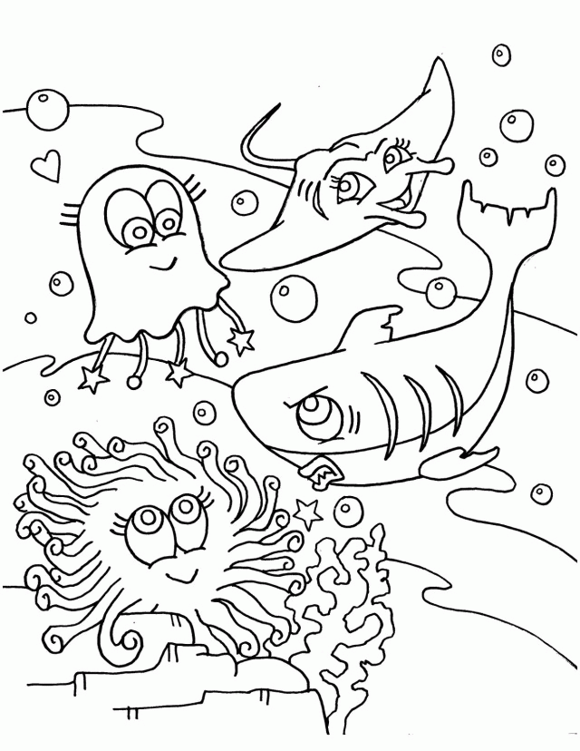 Sea Life 28 For Kids Coloring Page