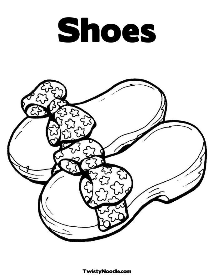 Cool Shoes 1 Coloring Page