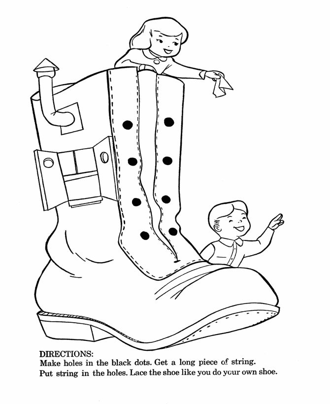 Shoes 11 For Kids Coloring Page