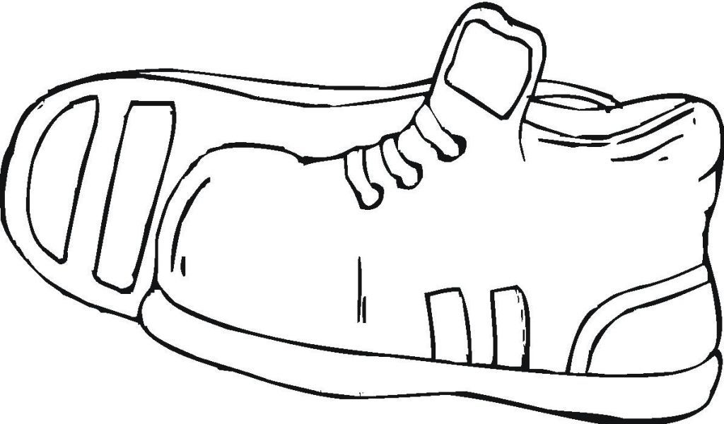 Very Simple Shoes For Men For Kids Coloring Page