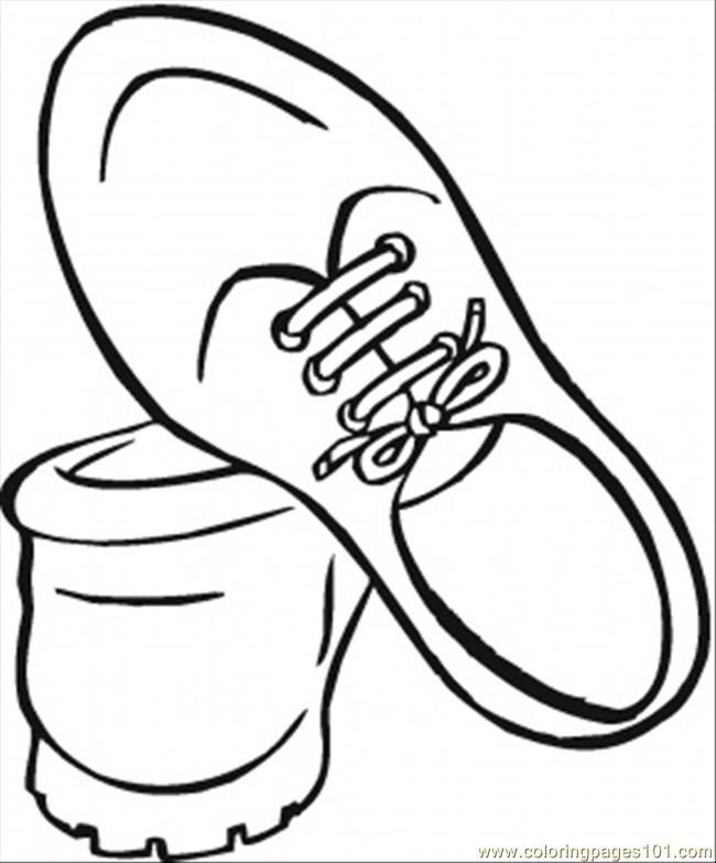Shoes 3 For Kids Coloring Page
