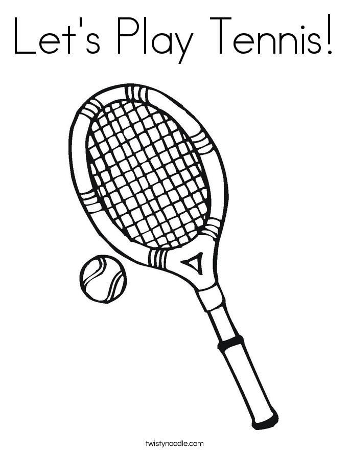 Badminton Racket Cool Coloring Page
