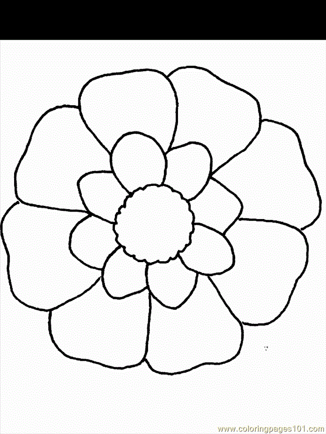 Simple Flower 18 Cool Coloring Page