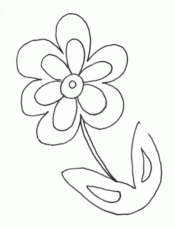 Simple Flower 20 Cool Coloring Page