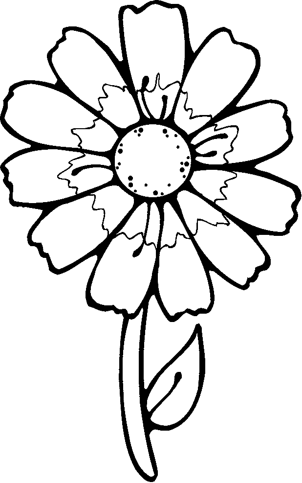 Simple Flower 27 For Kids Coloring Page