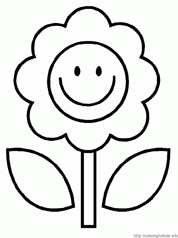 Simple Flower 4 Cool Coloring Page