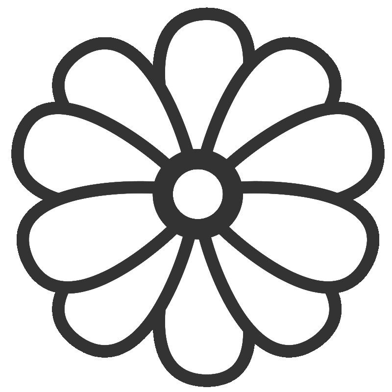 Simple Flower 7 For Kids Coloring Page
