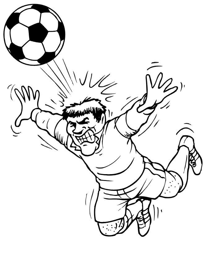 Soccer Ball 13 For Kids Coloring Page