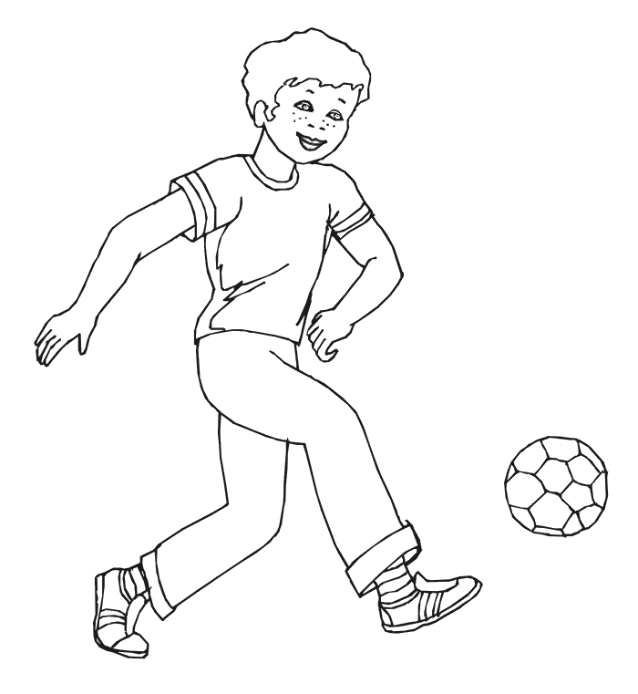 Cool Soccer Ball 15 Coloring Page