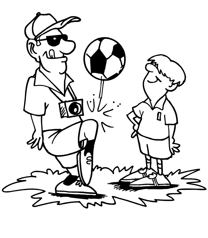 Soccer Ball 17 For Kids Coloring Page