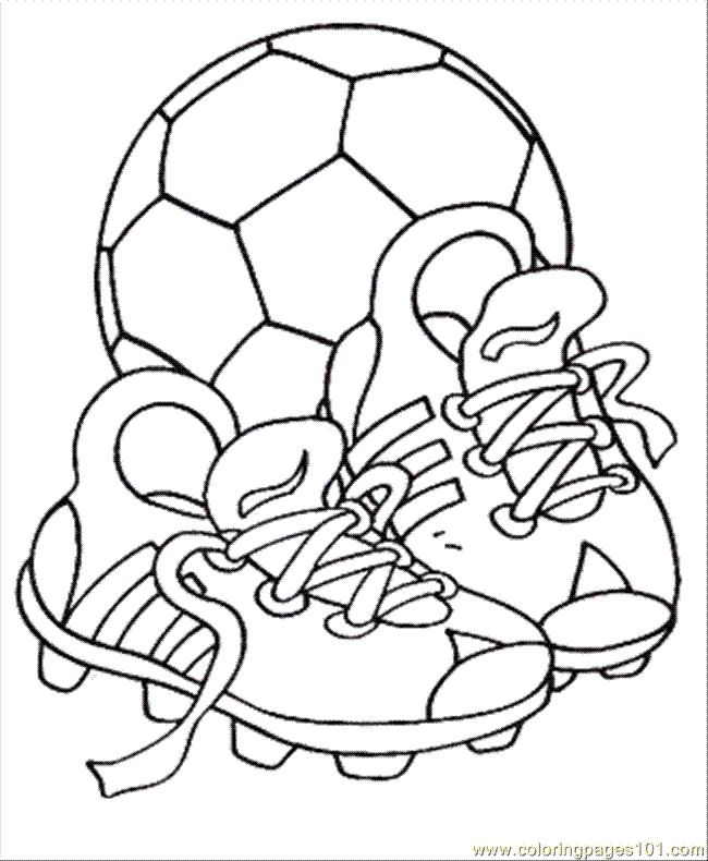 Soccer Ball 2 Cool Coloring Page