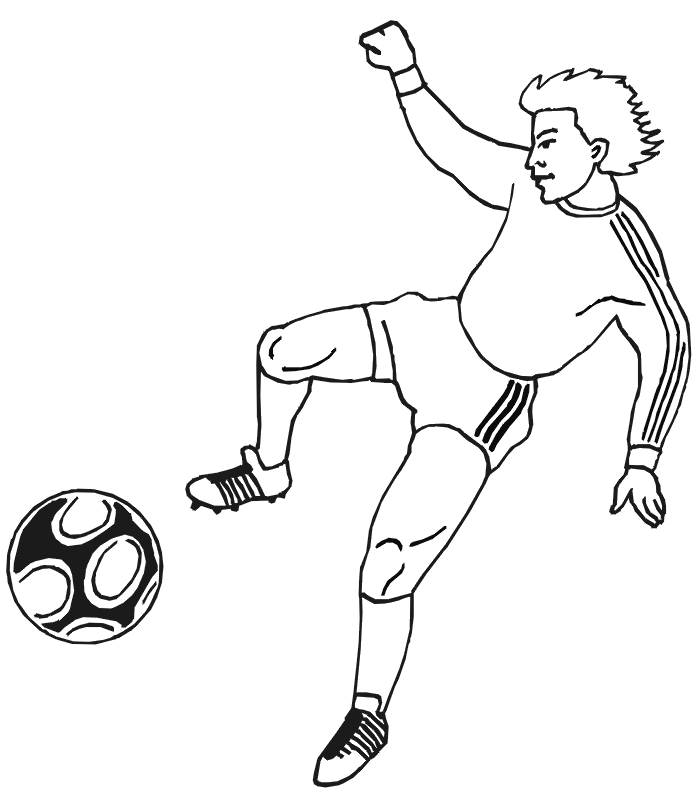 Cool Soccer Ball 23 Coloring Page