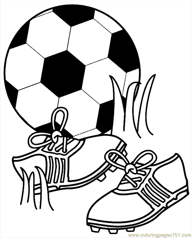 Cool Soccer Ball 3 Coloring Page