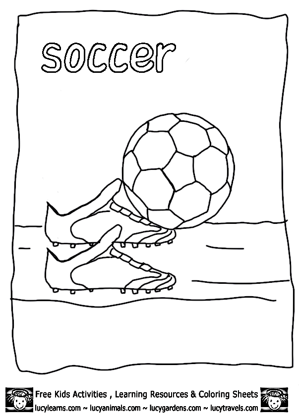 Soccer Ball 4 Cool Coloring Page