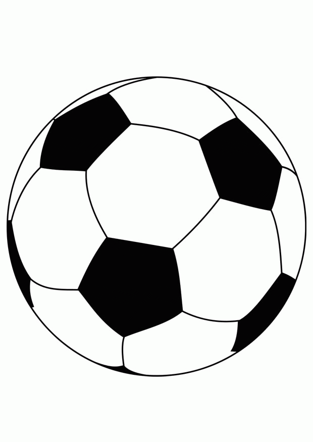 Soccer Ball 5 For Kids Coloring Page
