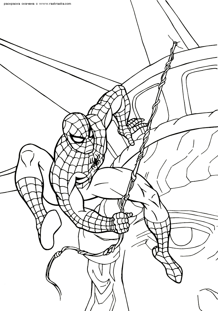 Cool Spiderman 11 Coloring Page