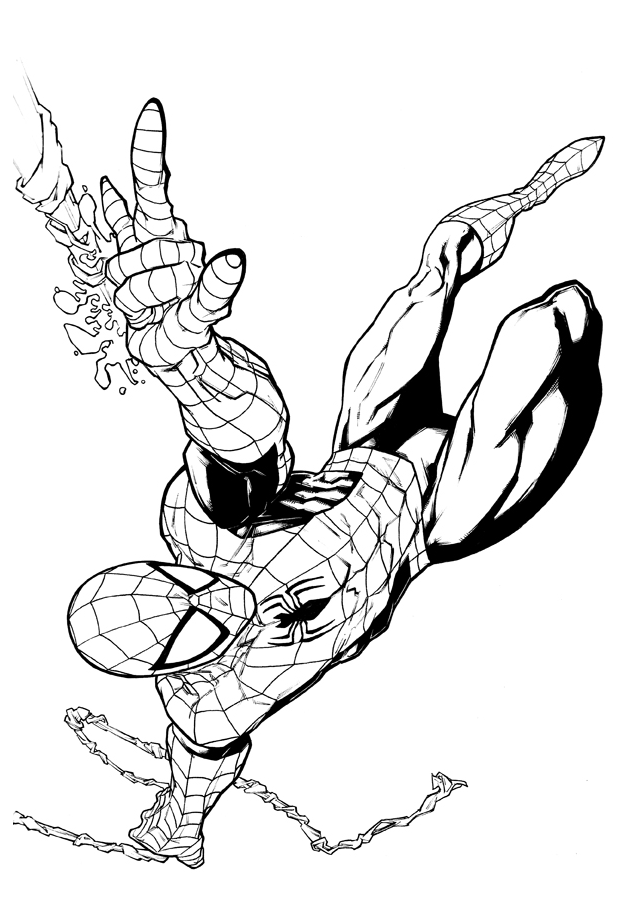 Spiderman 13 For Kids Coloring Page
