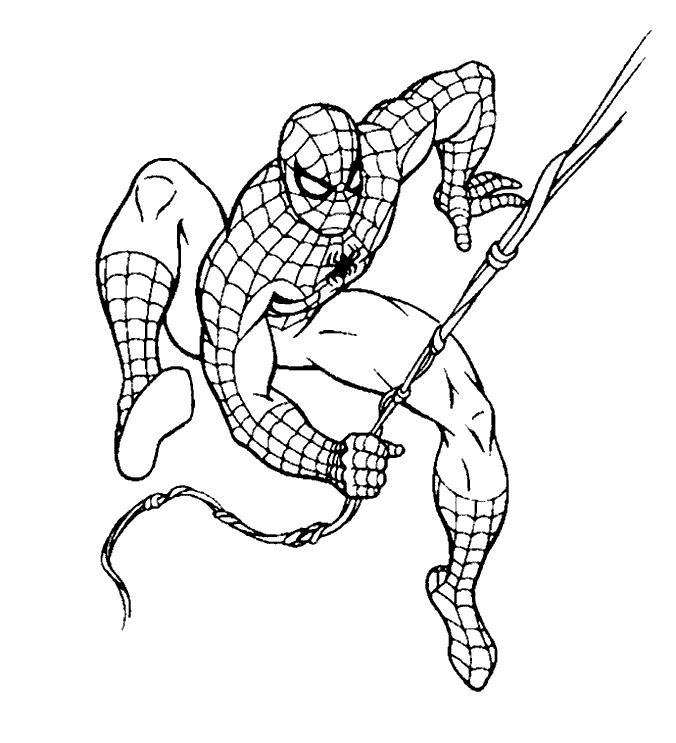 Cool Spiderman 15 Coloring Page