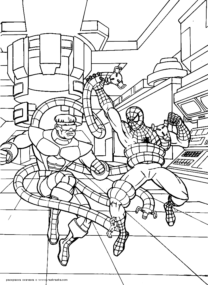 Spiderman 18 Cool Coloring Page