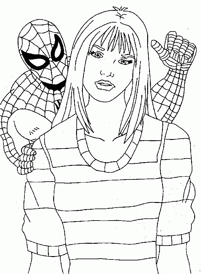 Spiderman 5 For Kids Coloring Page