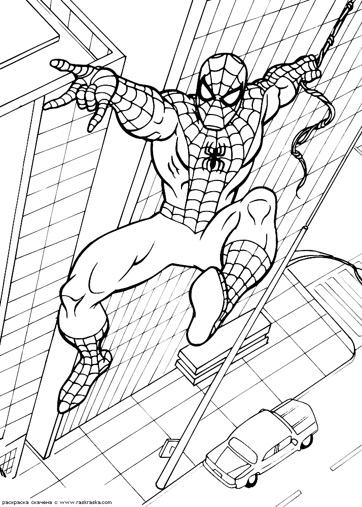 Spiderman 8 Cool Coloring Page