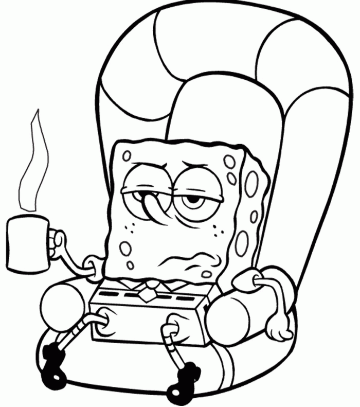 Spongebob Characters 24 For Kids Coloring Page