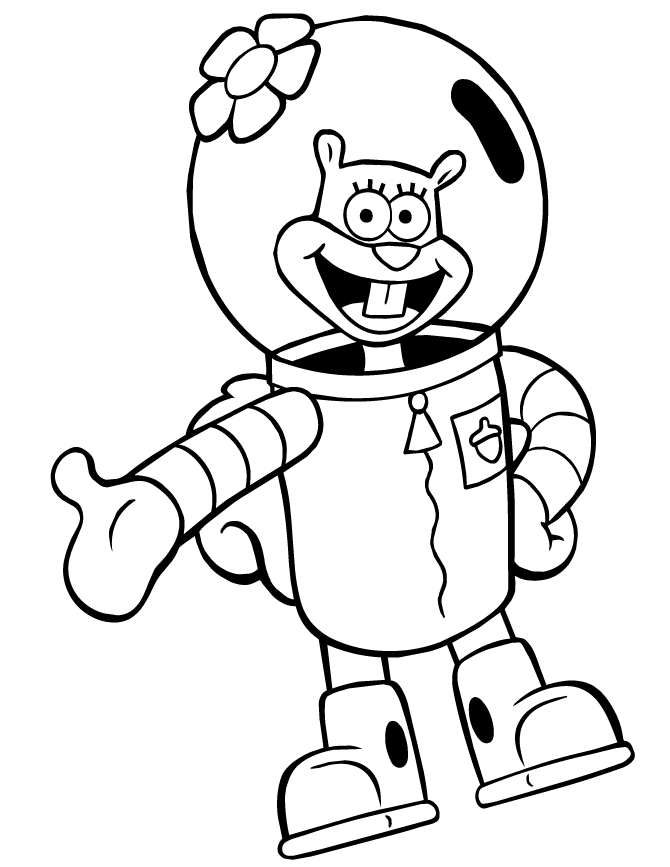 Spongebob Characters 35 Cool Coloring Page