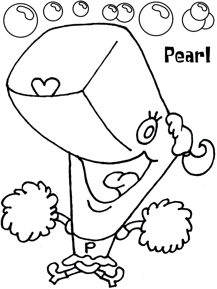 Cool Spongebob Characters 54 Coloring Page