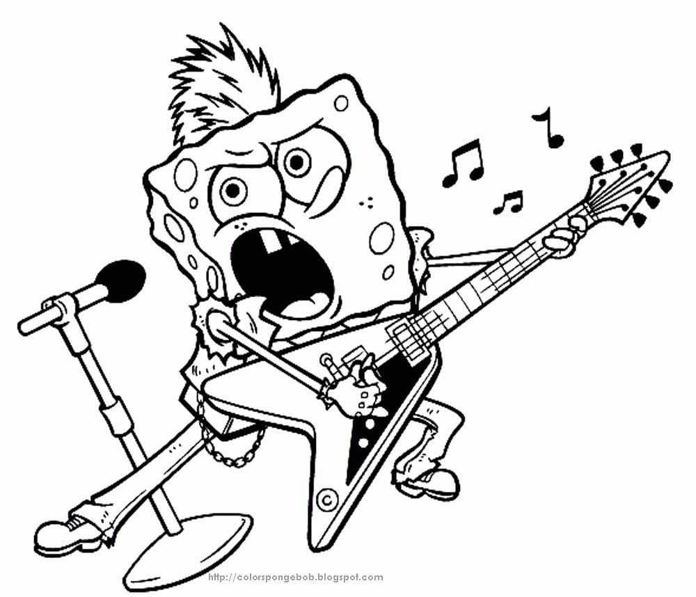 Spongebob Characters 58 For Kids Coloring Page
