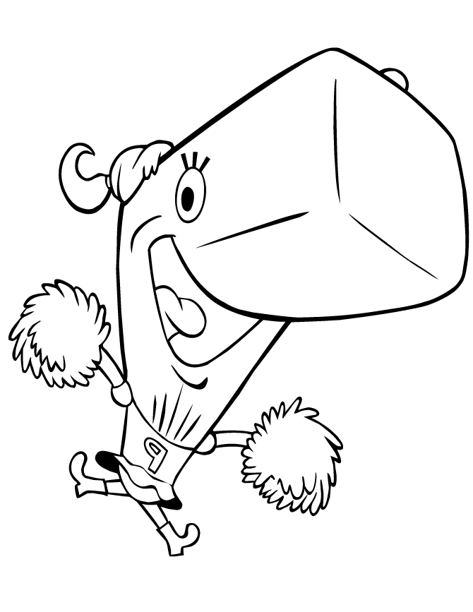 Spongebob Characters 6 Cool Coloring Page