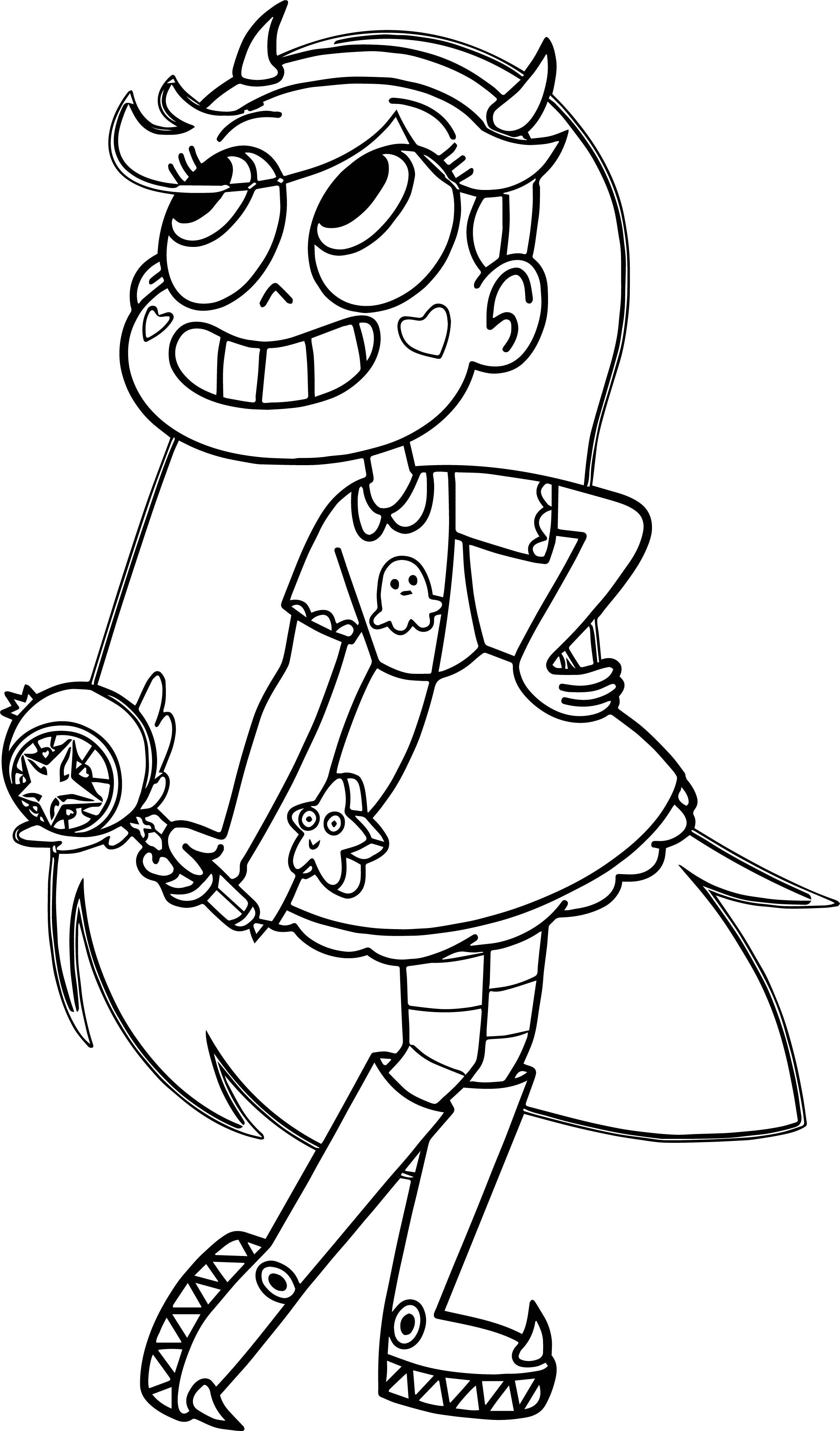 Star Vs The Forces Of Evil 1 Cool Coloring Page