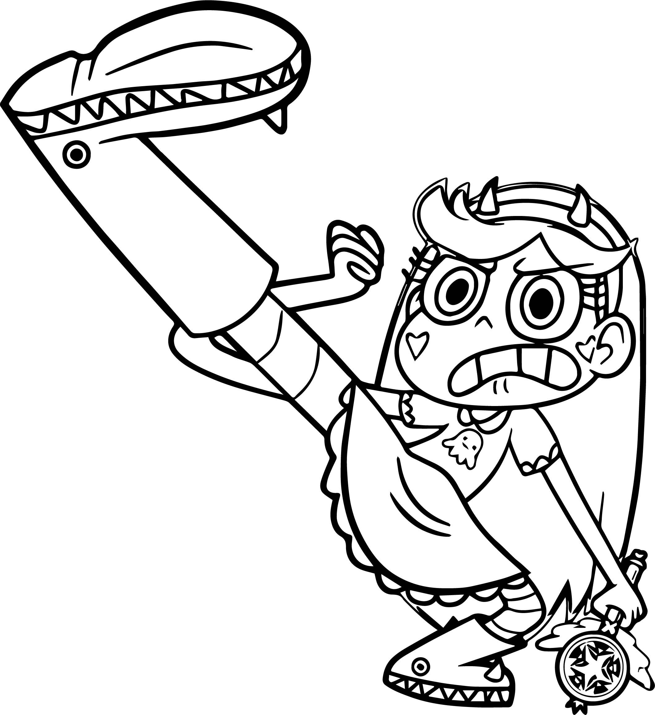 Star Vs The Forces Of Evil 10 For Kids Coloring Page