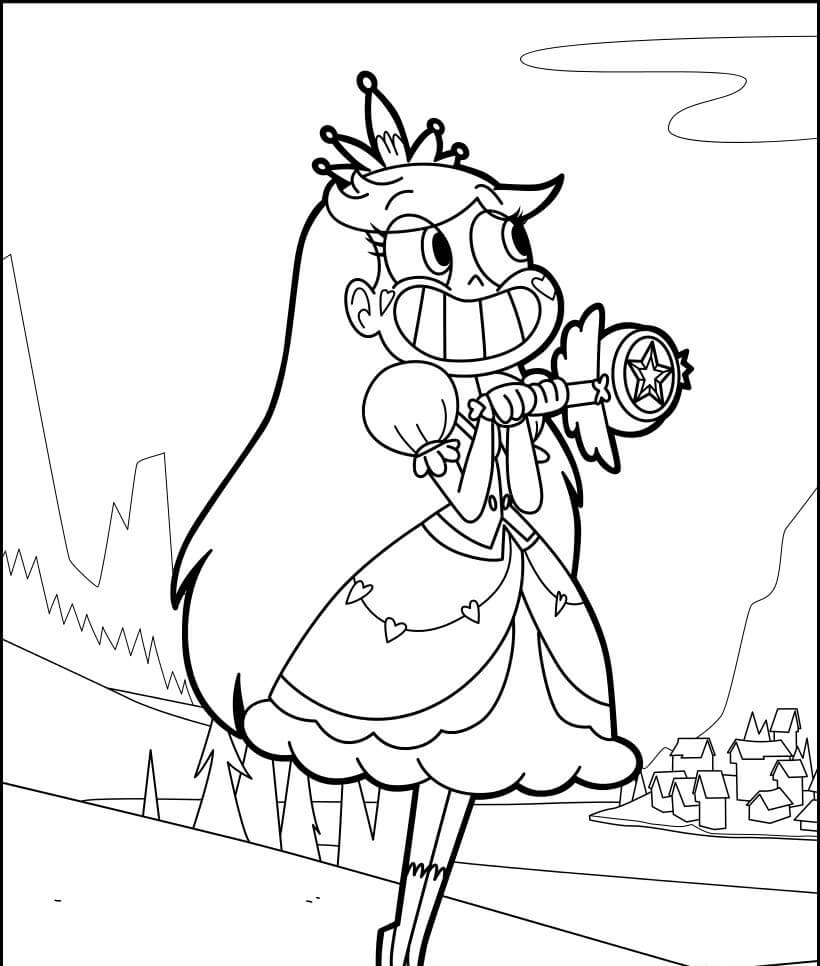 Star Vs The Forces Of Evil 13 Cool Coloring Page