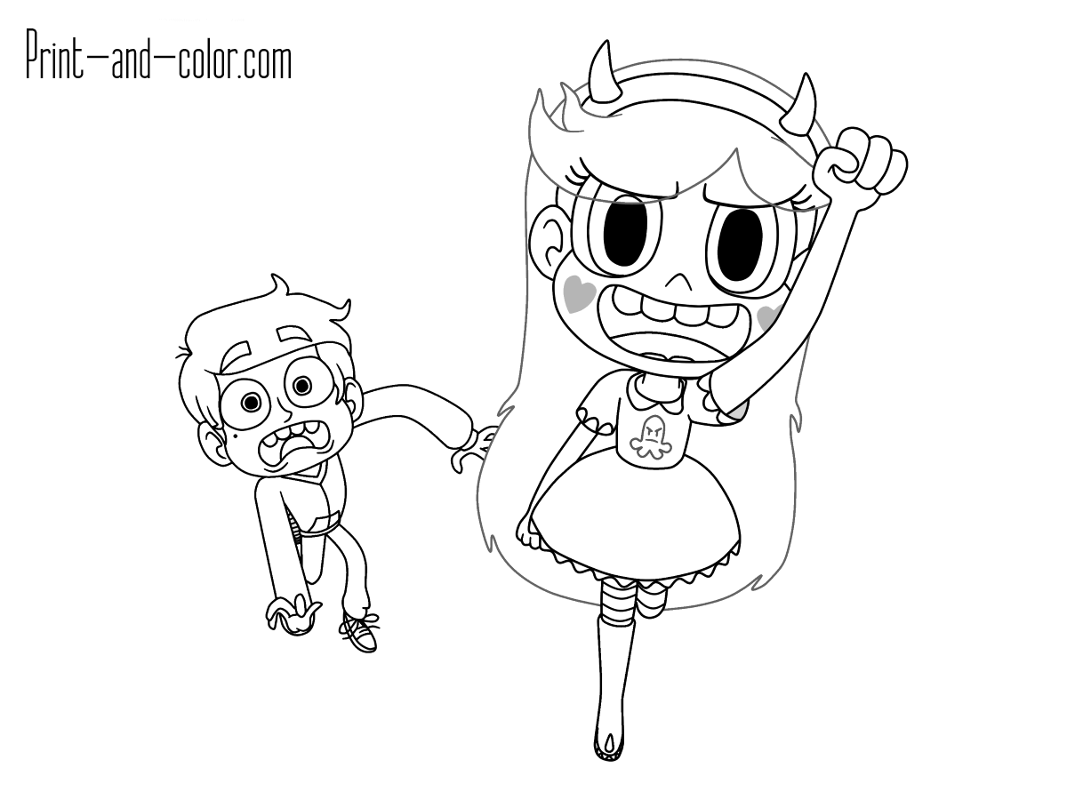 Star Vs The Forces Of Evil 15 Cool Coloring Page