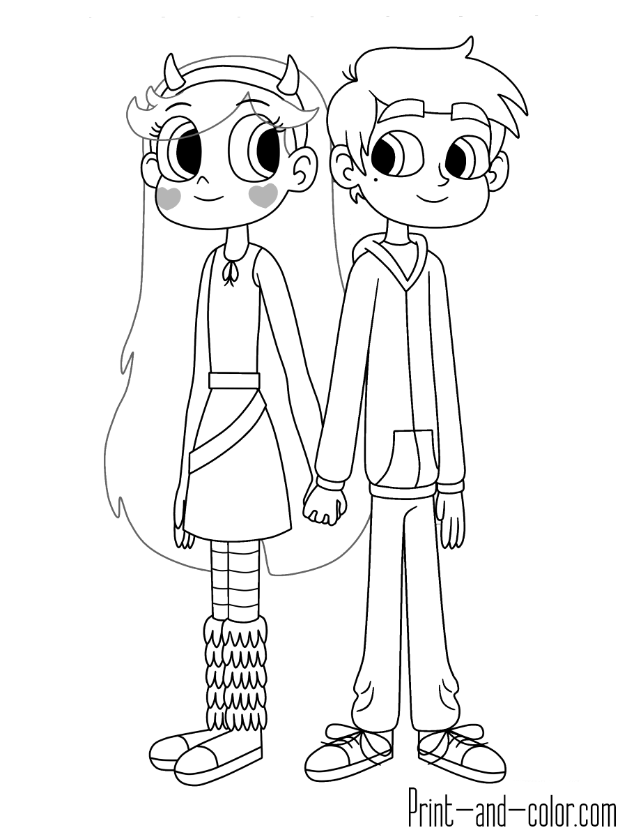 Star Vs The Forces Of Evil 18 For Kids Coloring Page