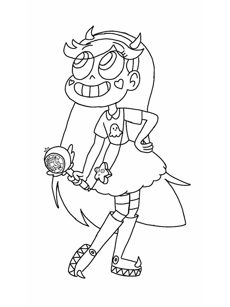 Star Vs The Forces Of Evil 24 Cool Coloring Page