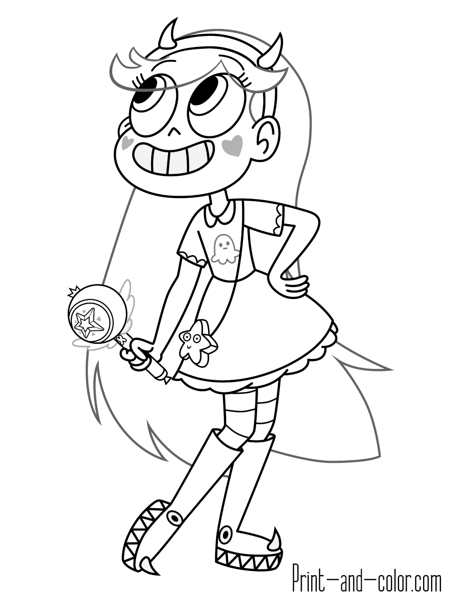 Star Vs The Forces Of Evil 20 Coloring Pages   Coloring Cool