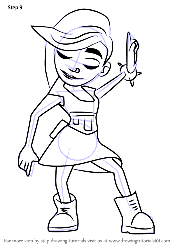 Subway Surfers 12 Cool Coloring Page