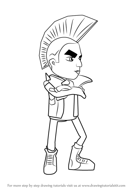 Cool Subway Surfers 9 Coloring Page